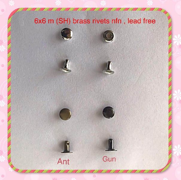 Polished Iron Rivets, For Fittngs Use, Industrial Use, Internal Locking, Joint Use, Length : 0-10mm