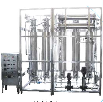 Polished Metal Multi Column Distillation Plant, for Pharma, Capacity : 80 Ltr/ Hrs, 1000 Ltr/ Hrs