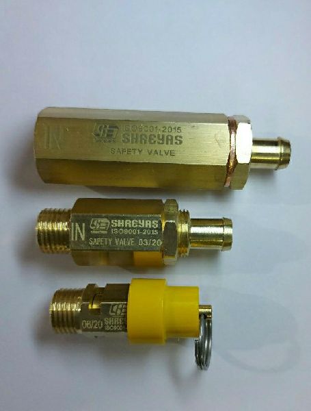 Brass 100gm Safety Valve, for Gas Fitting, Water Fitting