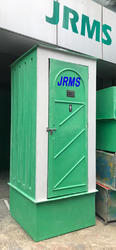 JRMS Cabinet FRP Eco Friendly Mobile Toilet, for Construction Area, Color : Green