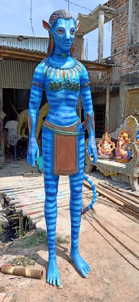 Blue Fiber Statue