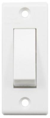 Square Non Modular Switch, for General, Home, Office, Residential, Restaurants, Color : White