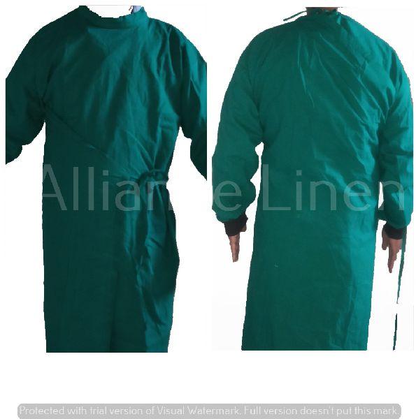 Water Repellent Gown, for Hospital, Color : Green