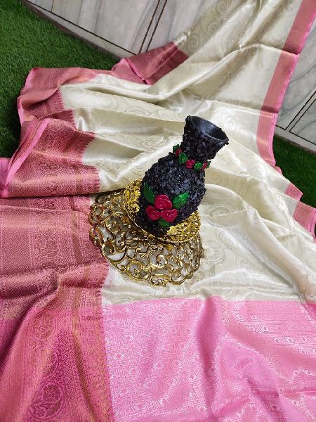 Banarsi kora muslin tissue saree, Occasion : Party Wear