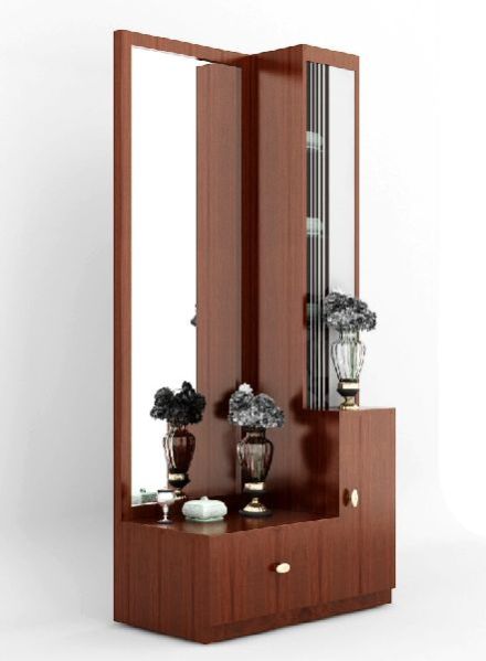 Rectangular Natural Wood Polished Dressing Table, For Home, Hotel, Parlour, Pattern : Plain