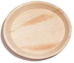 Round 6 Inch Areca Leaf Plates, for Serving Food, Color : Brown