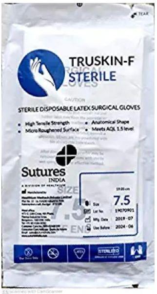 Latex Plain Sterile Surgical Gloves, Certification : CE Certified, ISO 9001:2008