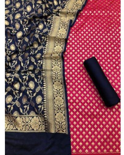 Weaving Silk Ladies Party Wear Suit, Feature : Attractive Designs