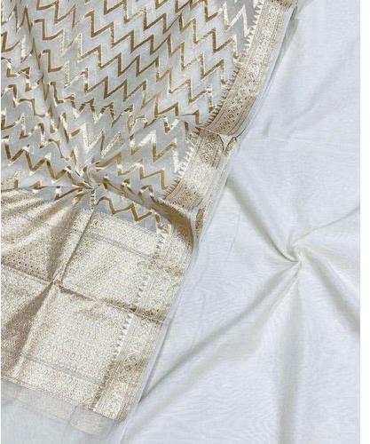 Printed Silk Ladies Suit with Dupatta, Technics : Attractive Pattern