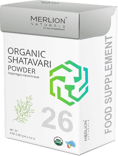 Merlion Naturals Organic Shatavari Root Powder, Asparagus racemosus, 227gm