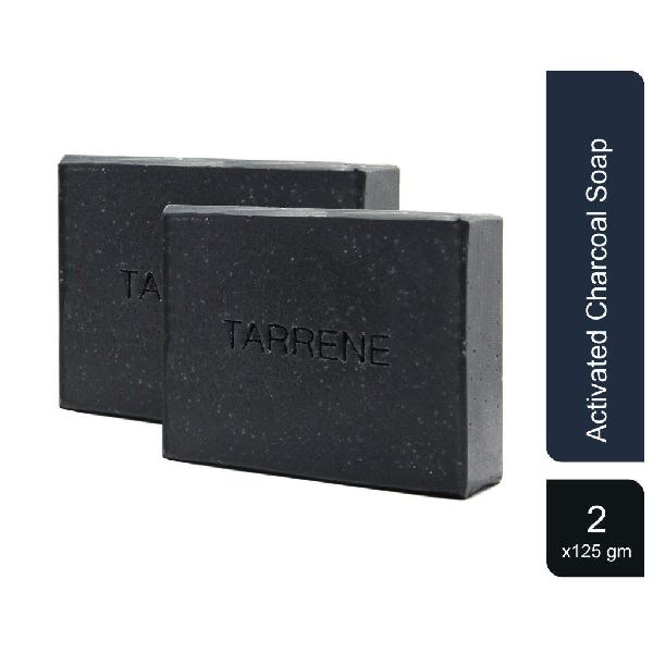 TARRENE Activated Charcoal Soap (Pack of 2 x 125g)