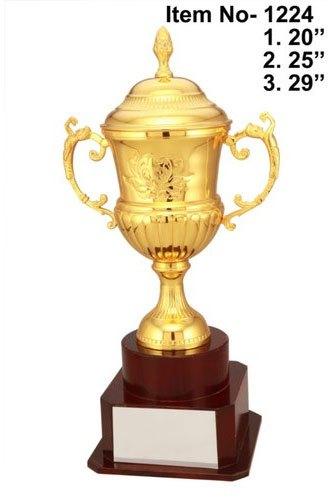 Polished Aluminium Trophy Cup, for Office, School, Feature : Attractive, Fine Finish, Good Quality