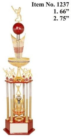 Six Pillar Crystal Diamond Trophy, Feature : Attractive Designs, Rust Proof, Shiny Look