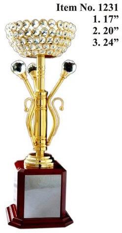 Square Base Crystal Diamond Trophy, Feature : Rust Proof, Scratch Resistant, Shiny Look