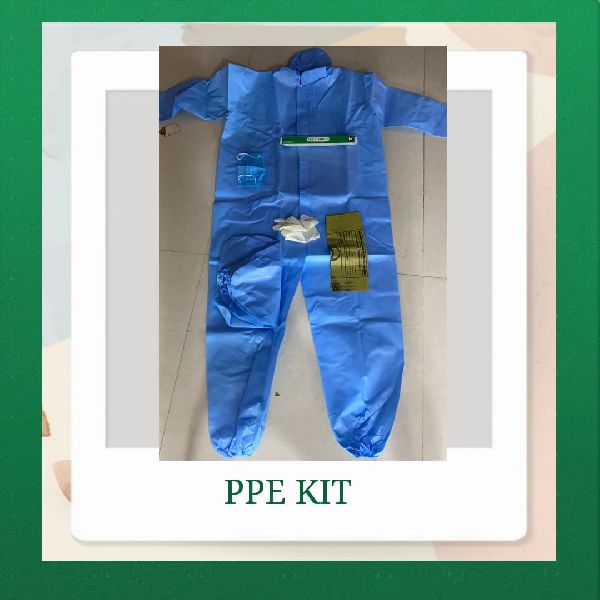 PPE KIT IN 90 GSM, Color : BLUE