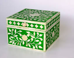 Square bone inlay boxes, for Decoration, Packaging, Feature : Quality Assured