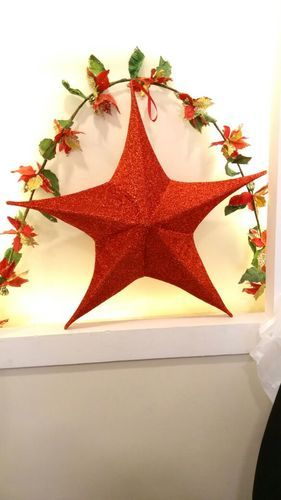 Plain Paper Christmas Decoration Star, Feature : Attractive