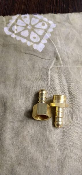 Coated Brass Round Nipple, Size : Standard