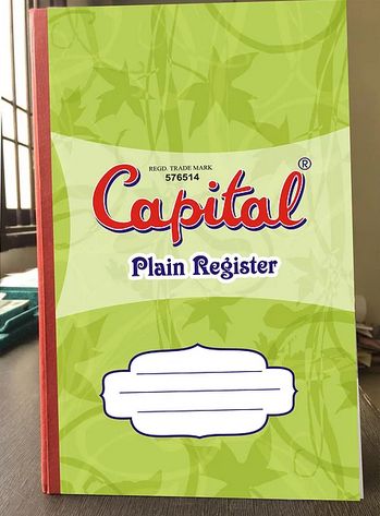 Cardboard Plain Register, Color : White