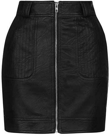 Plain Leather Mini Skirt, Size : Multisize