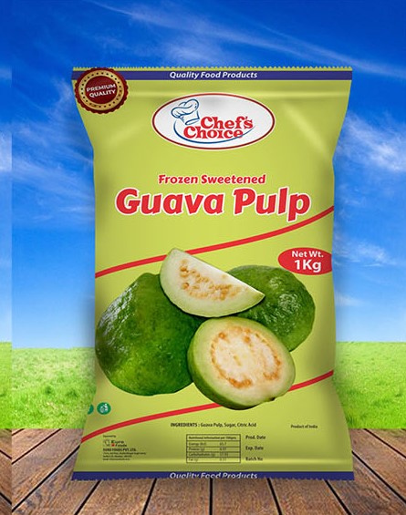Frozen Guava Pulp, Purity : 100%