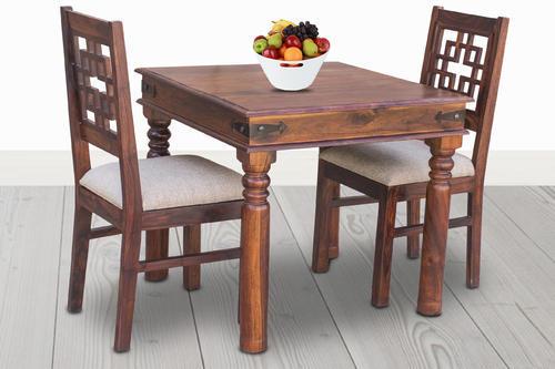 2 Seater Wooden Dining Table Set