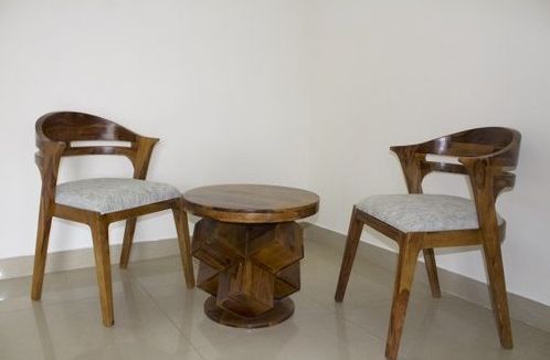 Wooden Coffee Table and Chair Set