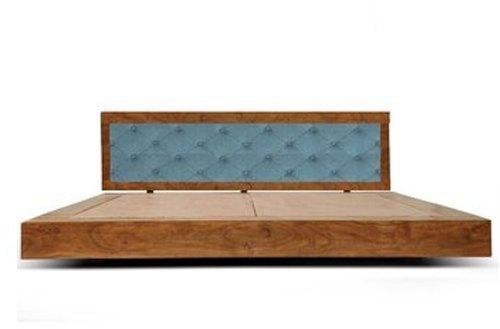 Wooden Platform Bed, Size : 214 (L) x 235 (W) x 62 (H) cm
