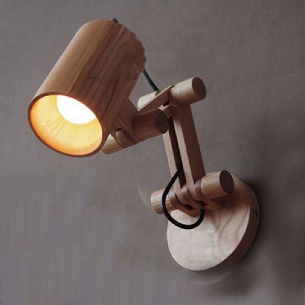 Wooden Wall Mounted Lamp