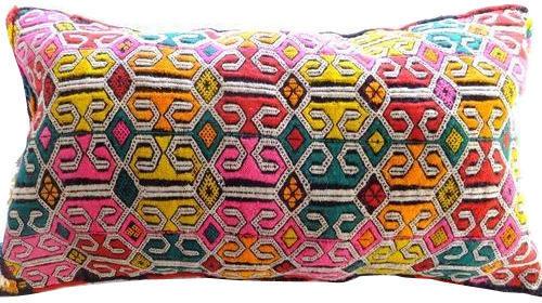 Cotton Embroidered Pillow Covers, Technics : Embroidery