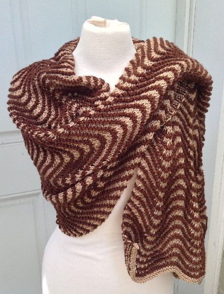 Knitted Shawl, Size : 110*180 cms.