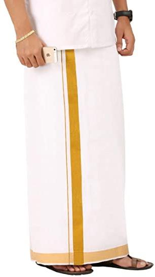 Cotton Plain White Lungi, Occasion : Casual Wear