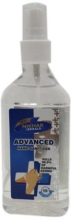 Nikhar Advanced Hand Sanitizer 100ML SPREY, Certificate : GMP