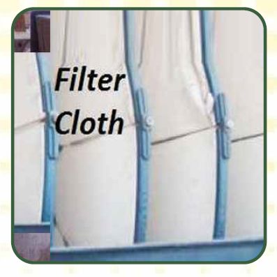 Rotary Vacuum Disc Filter Cloth, Length : 10-15mtr