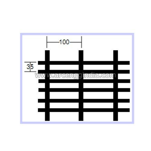 Silver Rectangular SS 35x100 Stainless Steel Grating