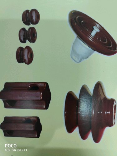 Ceramic Insulators, for Industrial Use, Power Grade, Color : Brown