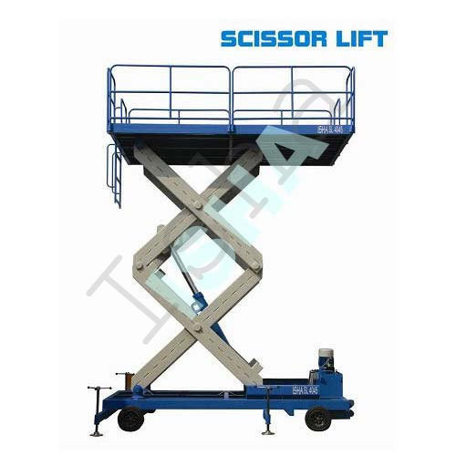 Hydraulic Scissor Lift, for Industrial Use, Lifting Capacity : 200-1000 kg