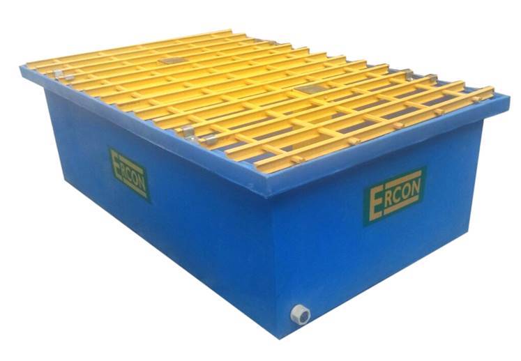 EST 2DH Ercon Spillage Tray for Two Drums