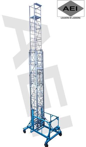 Aluminium Polished Aluminum Tower Extension Ladder, for Industrial, Electrical, Maintenance, Malls, Hotels