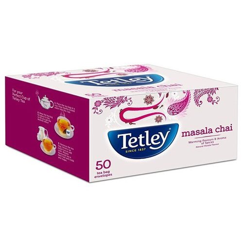 Tetley Blended Filter Paper Masala Tea Bags, for Household, Size : Multisizes