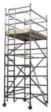 Paint Coated Aluminium Tower Ladder, Color : White