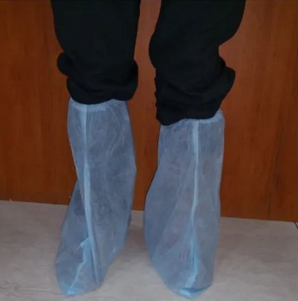 Non Woven Long Shoe Cover, for Hospital, Feature : Disposable, Eco Friendly