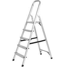Polished Aluminum Baby Ladder, Color : Silver