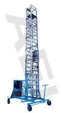 Aluminium Polished Tilting Tower Ladder, Color : Silver