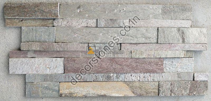 Tiles Non Polished Golden Quartzite Ledge Stone, for Walls, Form : Solid