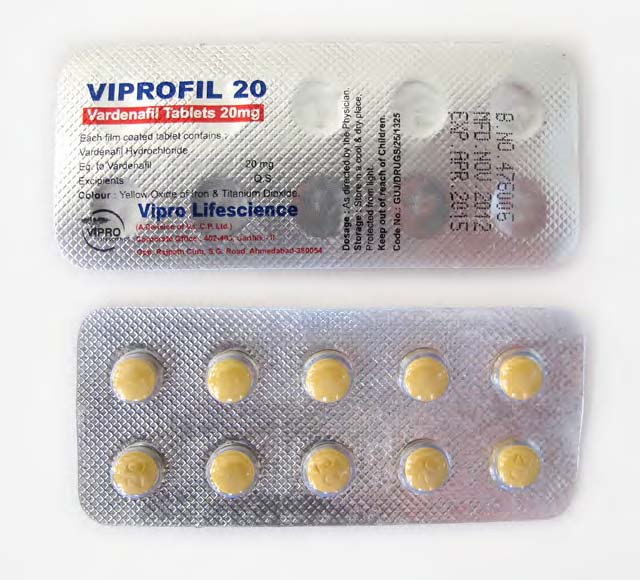 VIPROFIL Vardenafil Tablets 20mg, Grade : Medicine Grade