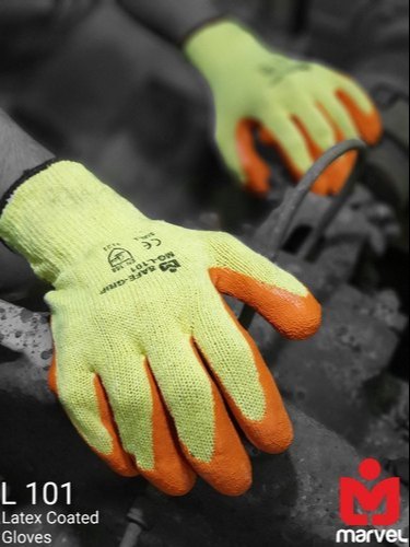 PU Safety Vinyl Gloves, for INDUSTIAL, Length : 10-15 Inches, 15-20 Inches, 20-25 Inches