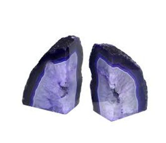 Amethyst Bookends, Color : Purple