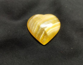 Polished Multi Flourite Puffy Heart, Color : Yellow Grey