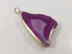 Pink Dyed Natural Pendant